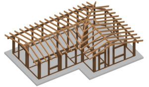 bozza strutturale legno casa monopiano