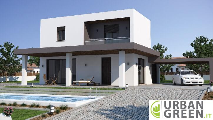 Villa in legno moderna URB06