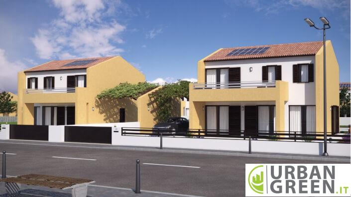 casa in legno bipiano bifamiliare